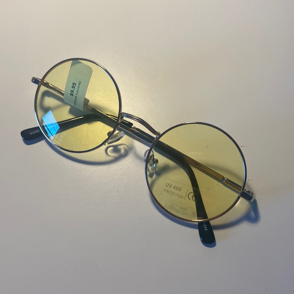 Brand new Earthbound Yellow Retro Sunglasses